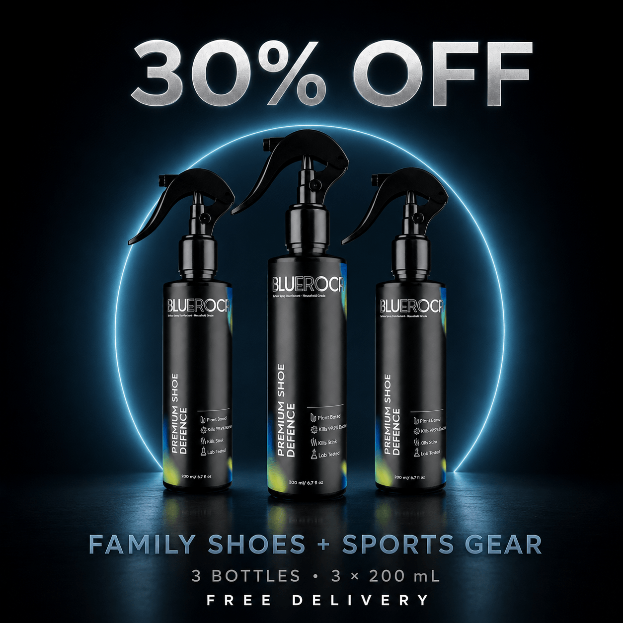 Bluecoca Shoe Defence Shoe deodoriser and Shoe disinfectant by Blueroca