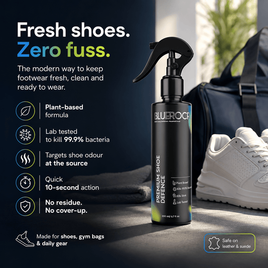 BlueRoca Shoe Defence spray for fresh, hygienic and odour-free shoes